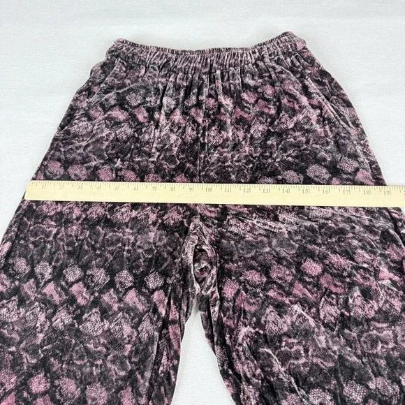 Johnny Was Los Angeles Women's XS Ulla Velvet Wide Leg Pants Embroidered Pocket - Picture 10 of 15